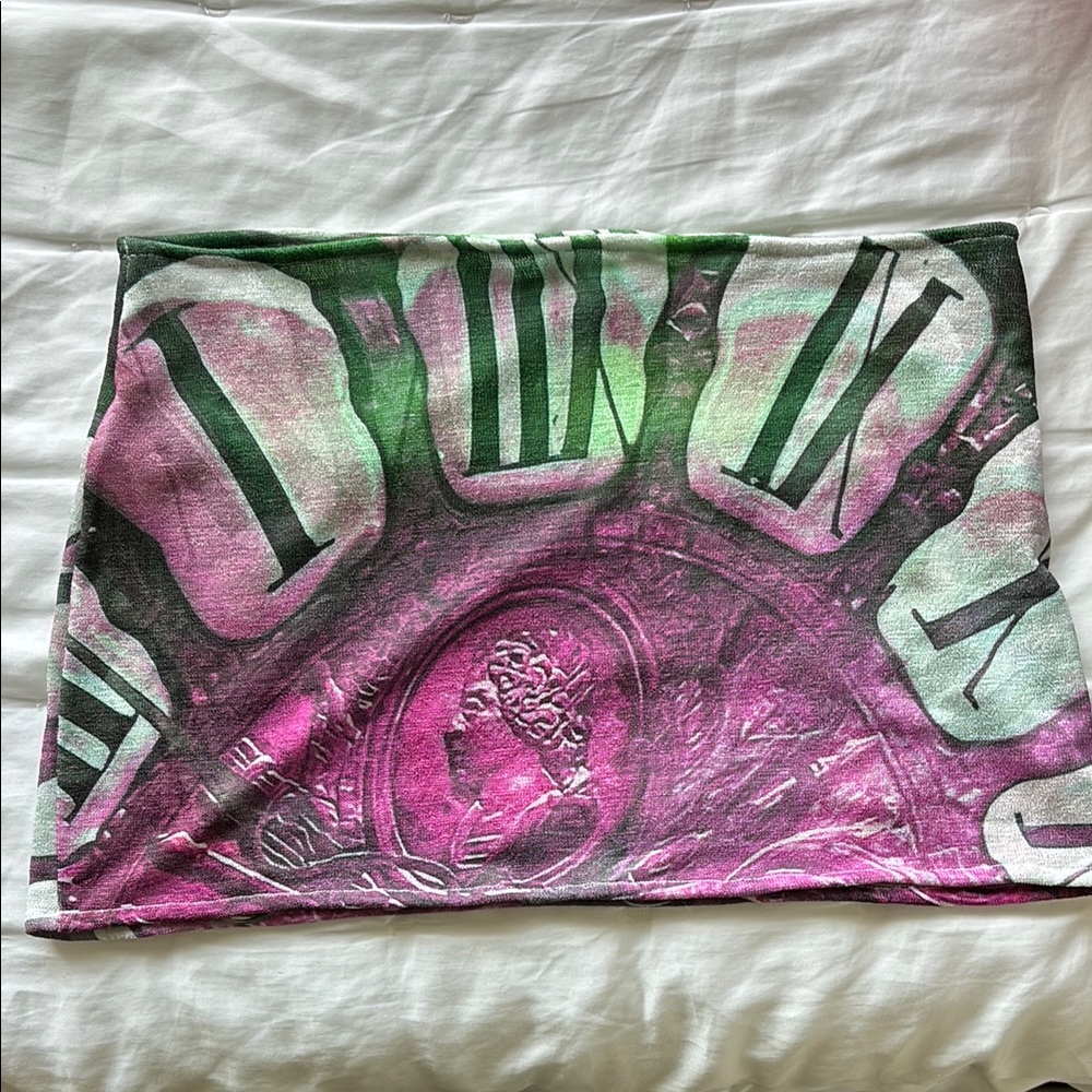 Purple Clock Skirt Size M